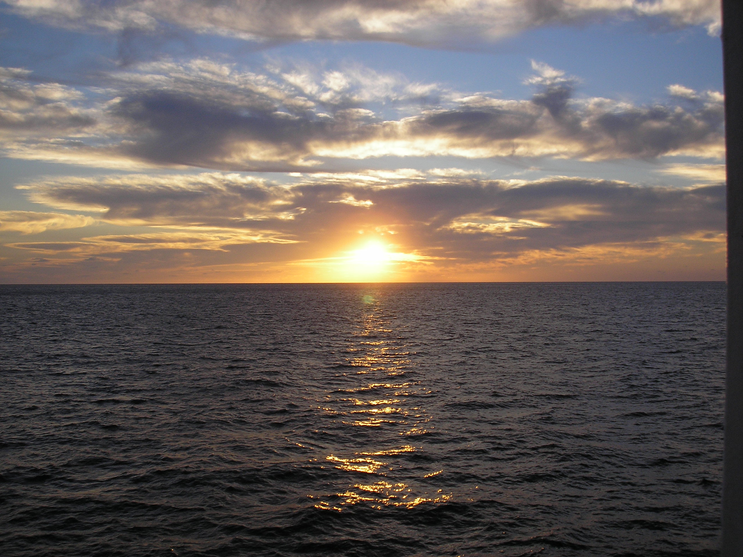 Image of Sunset Aboard the Carnival Ecstasy