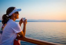 Cruising Solo Woman-Leaning-On-Cruise-Ship-Rail